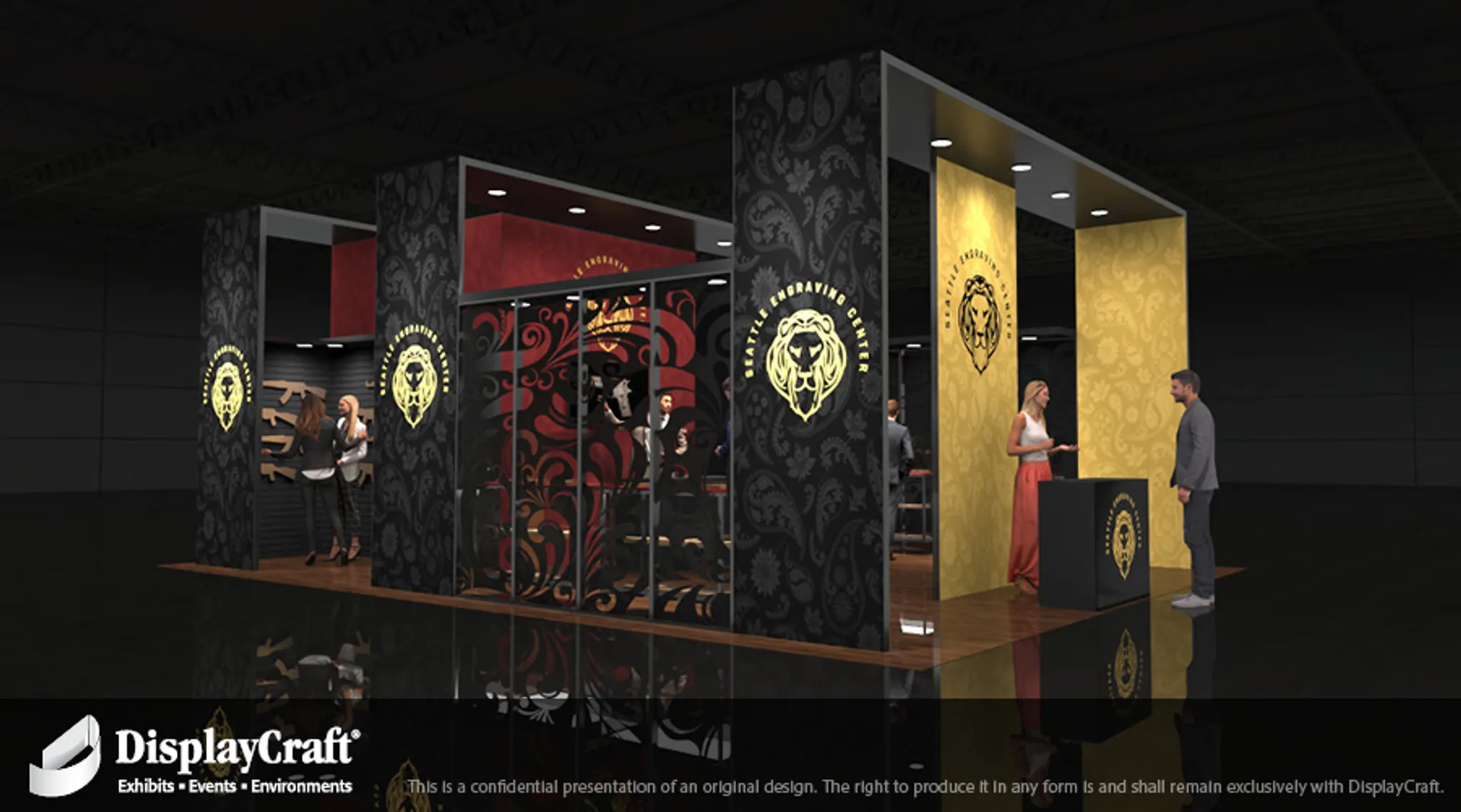 20x30 Peninsula booth design by DisplayCraft